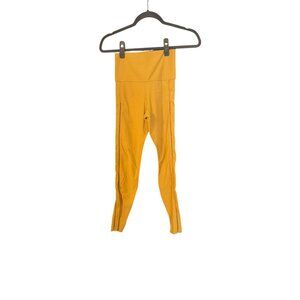 Nike Yellow Cutout Detail Size Small Womens Soft Dri-Fit